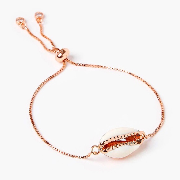 Chic Savvy Jewelry - Rose Gold Cowrie Shell Bracelet